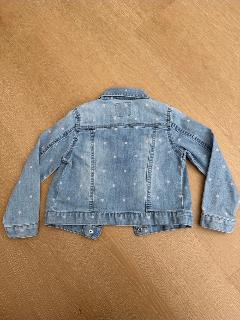 OshKosh B'gosh Light Blue Denim Jacket with White Heart Print